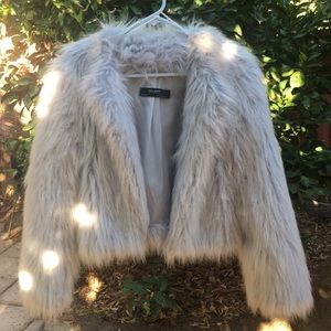 Zara faux fur coat